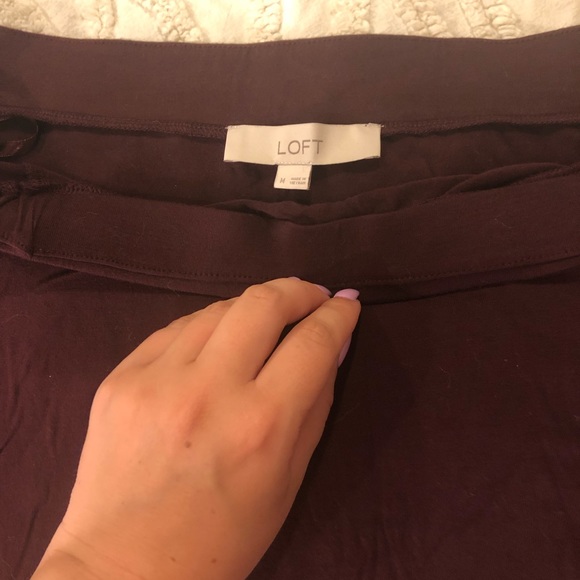 Loft plum off the shoulder blouse - Picture 2 of 3